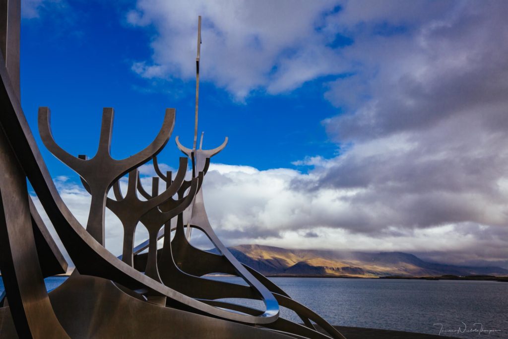 Sun Voyager statue iceland ring road trip