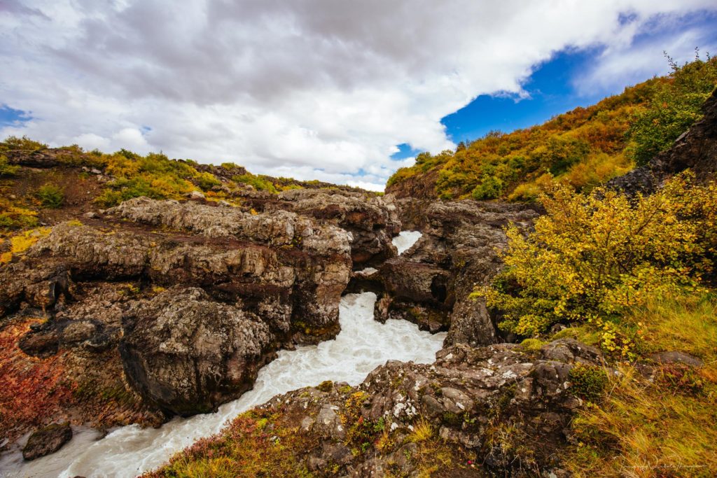 Barnafoss, icelandic waterfall