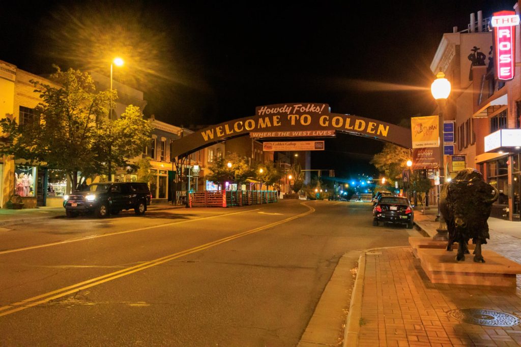 Night in golden, Golden Colorado Worth Visiting