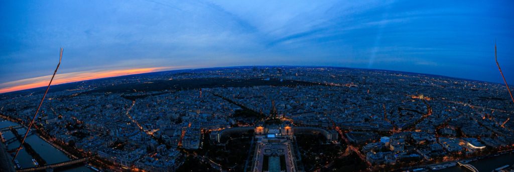 view from the eiffel tower in paris